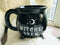 Witches Brew Black Cauldron Coffee Mug Cup With Moon & Stars