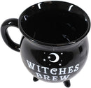 Witches Brew Black Cauldron Coffee Mug Cup With Moon & Stars