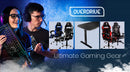 OVERDRIVE Gaming Desk 139cm PC Table Setup Computer Carbon Fiber Style Black