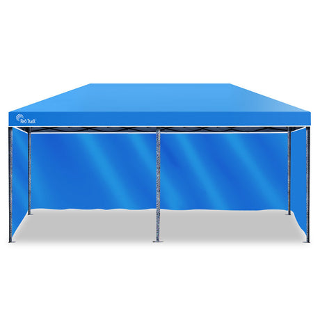 Red Track 3x6m Folding Gazebo Shade Outdoor Blue Foldable Marquee Pop-Up