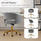 Velvet Home Office Chair- Grey