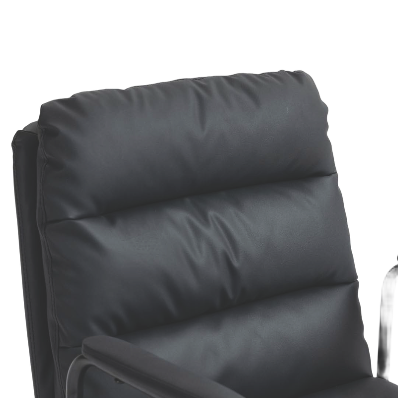 Faux Leather Office Chair -Black