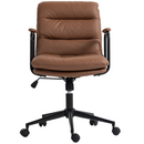 Faux Leather Office Chair -Brown