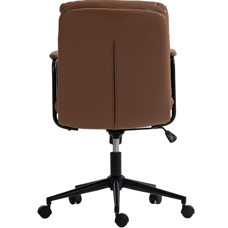 Faux Leather Office Chair -Brown