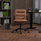 Faux Leather Office Chair -Brown