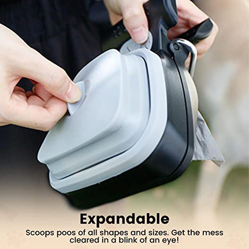 Floofi Pet Portable Pooper Scooper M Size Grey FI-PS-100-XP