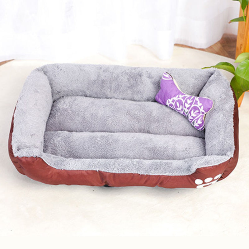 Floofi Pet Bed Square XL Size (Coffee) FI-PB-287-BMR