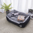 Floofi Pet Bed Square XL Size (Black) FI-PB-286-BMR