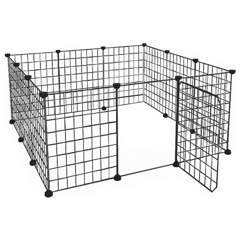 Floofi Small Pet Playpen (Black) FI-PP-103-JY