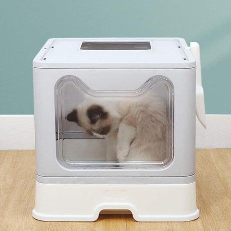 Floofi Foldable Litter Box Grey FI-LB-104-YK