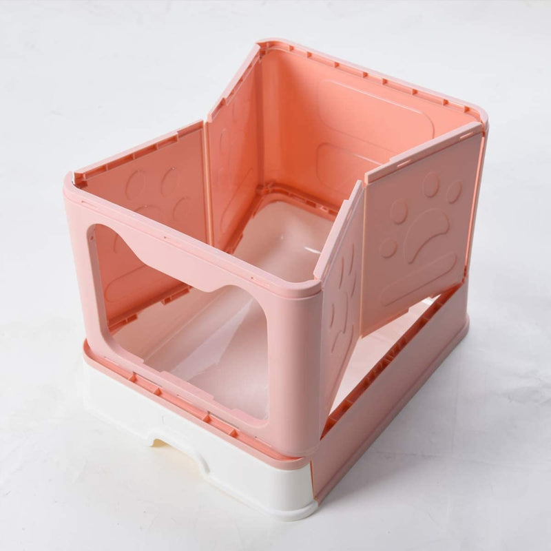 Floofi Foldable Litter Box Pink FI-LB-106-YK