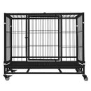 Floofi Dog Cage 38" (with wheels) FI-PC-131-XD