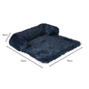 Floofi Pet Sofa Cover Soft with Bolster S Size (Dark Blue) FI-PSC-120-SMT