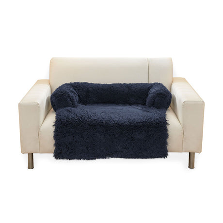 Floofi Pet Sofa Cover Soft with Bolster M Size (Dark Blue) FI-PSC-121-SMT