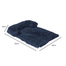 Floofi Pet Sofa Cover Soft with Bolster XL Size (Dark Blue) FI-PSC-123-SMT