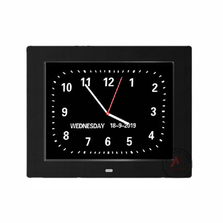 GOMINIMO Day Date Calendar Clock Dementia Clock Digital Alarm Clock with Large LCD Screen (Black) GO-DDC-101-JSC