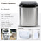 Miraklass Ice Maker Machine Stainless Steel 2.2L