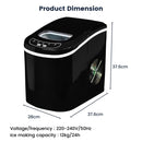 Miraklass Ice Maker Machine Black 2.2L