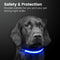 Floofi Solar USB Rechargable LED Dog Collar (L Blue) - PT-DC-143-QQQ