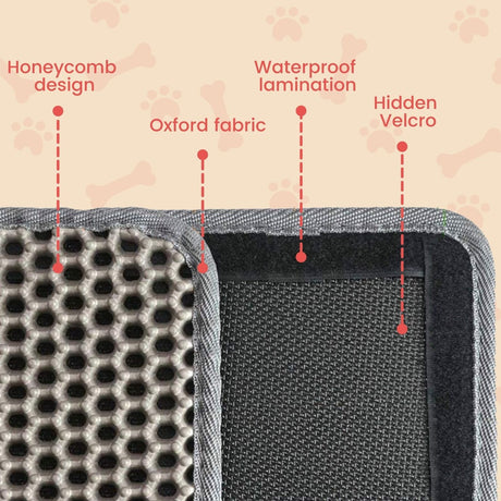 Floofi Litter Mat (Bone) - PT-LM-101-QQQ