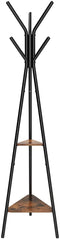 VASAGLE Vintage Coat Rack Stand Black RCR16BX