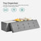 SONGMICS 110cm Storage Ottoman Bench Light Grey