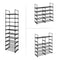 SONGMICS 10-Tier Metal Shoe Rack Customizable Design Black