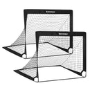 SONGMICS Set of 2 Portable Soccer Net 120cm Black