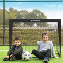 SONGMICS Set of 2 Portable Soccer Net 120cm Black