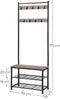 VASAGLE Coat Rack Stand 175cm Greige HSR41MB