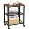 VASAGLE Serving Cart Trolley Rustic Brown LRC78X