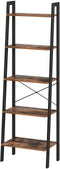 VASAGLE Ladder Shelf 5-Tier Rustic Brown LLS45X