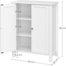 VASAGLE Floor Cabinet with 2 Doors White BCB60W