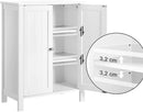 VASAGLE Floor Cabinet with 2 Doors White BCB60W