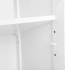 VASAGLE Floor Cabinet with Shelf and 2 Doors White BBC40WT