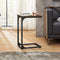 VASAGLE Slim End Table with Metal Frame Industrial Rustic Brown and Black