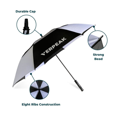 Verpeak Golf Umbrella Black & White 62