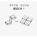 [6-PACK] INOMATA Japan Cross Stitching Small Items Storage Box (2pack) 8.5*8.5*9cm