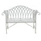 White Lavinia Iron Outdoor Bench