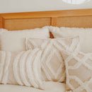 Cushion Cover-Boho Textured Single Sided-Lattice-30cm x 50cm