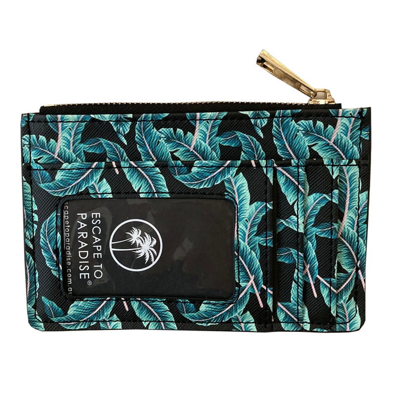 Window Coin Card Purse-Las Palmas Black