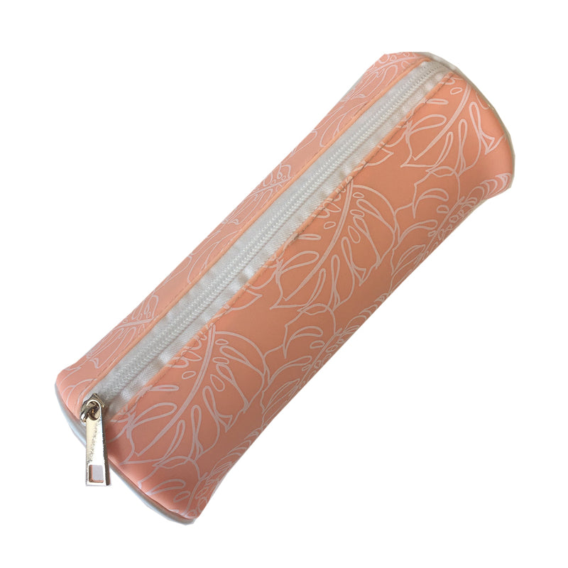 Waterproof Roll Cosmetic Case-Peach Monsteria