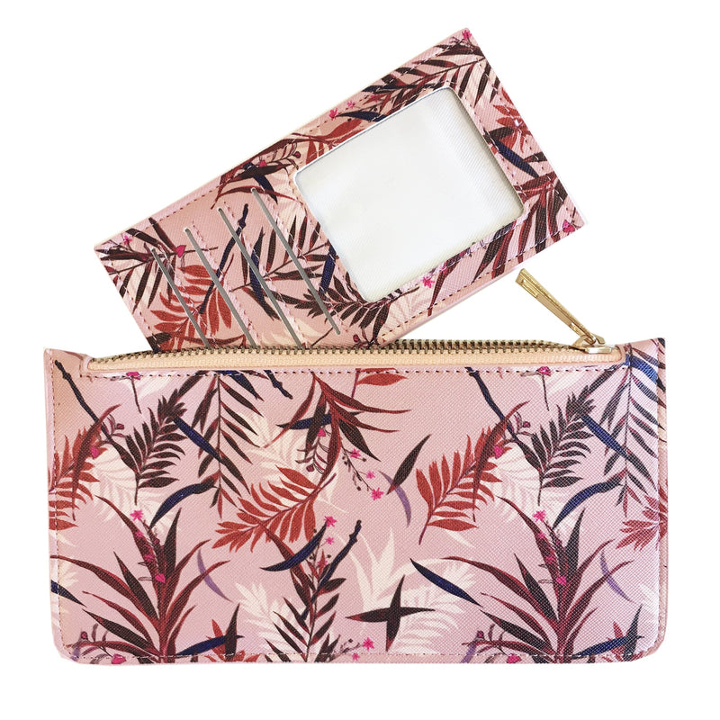 Zip Clutch with Card Holder-Parlour