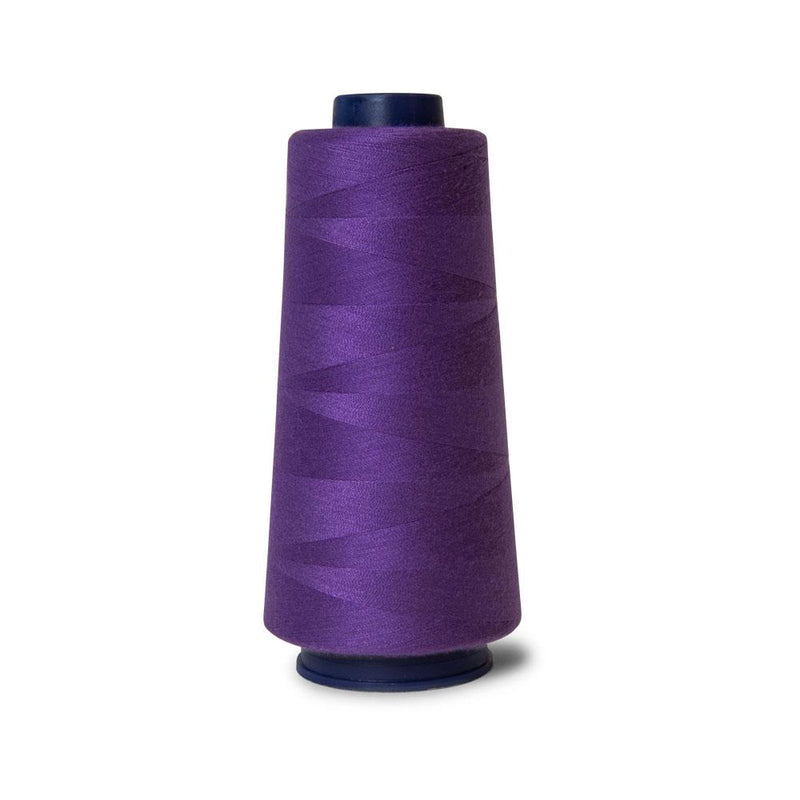 5x Purple Sewing Overlocker Thread - 2000m Hemline Polyester Overlocking Spools