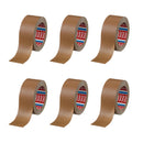 6x Eco Packing Tape 48mmx50m - Brown Kraft Paper Carton Sealing Tesa 4315