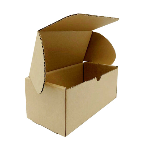 50x Mailing Box 190x100x80 Postal Brown Cardboard Small Diecut Shipping Carton