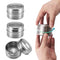 50x 150g Magnetic Spice Jar Stainless Steel Tin Herb Seasoning Storage Container