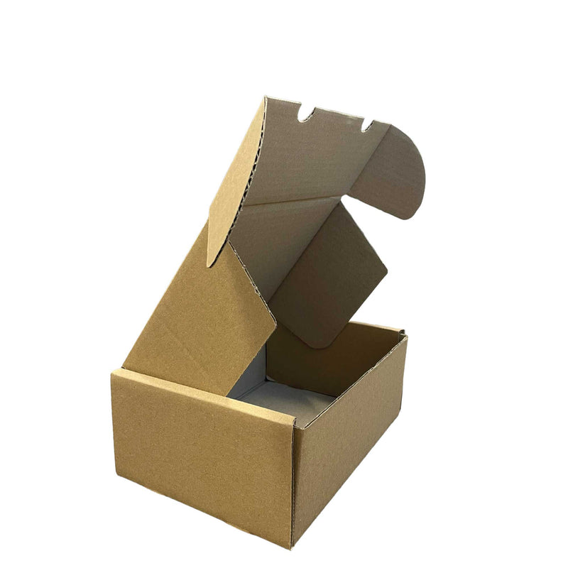 25x Die Cut Cardboard Boxes - 220x220x135mm Packaging Shipping Carton