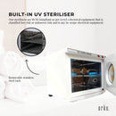 25L White UV Electric Towel Warmer Steriliser Cabinet Beauty Spa Heat Sanitiser