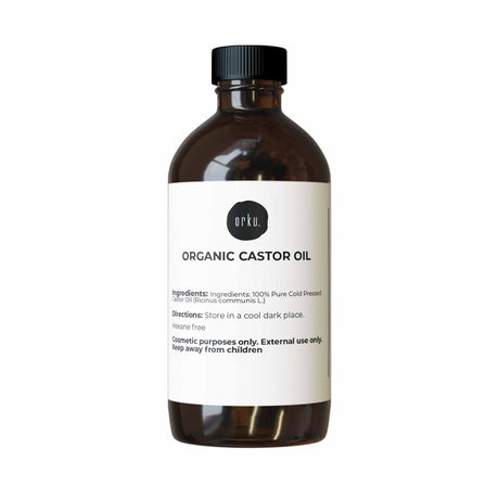 100ml Organic Castor Oil - Hexane Free Cold Pressed Anti Oxidant Skin Hair Care